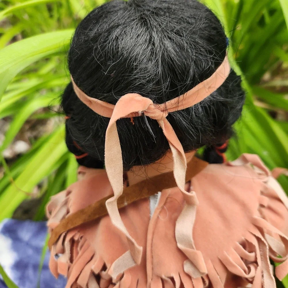 Vintage Native American Style Porcelain Doll 11